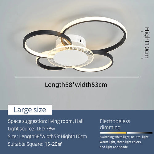 plafonnier led moderne design pour intérieur livraison gratuite - vue 10 sur 10
