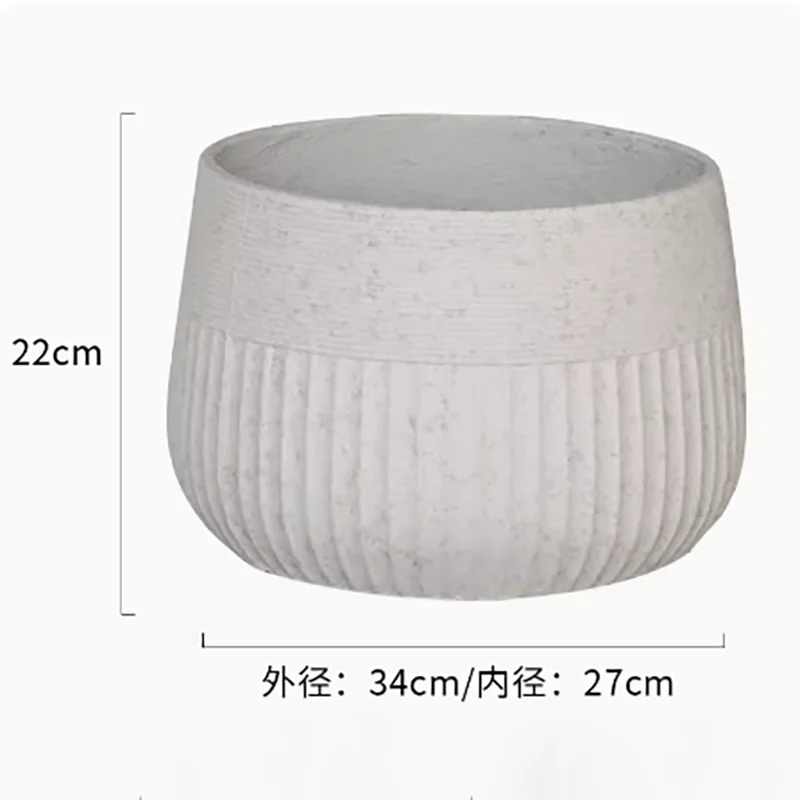 moule en silicone moderne pour pot de fleurs en béton léger et luxueux