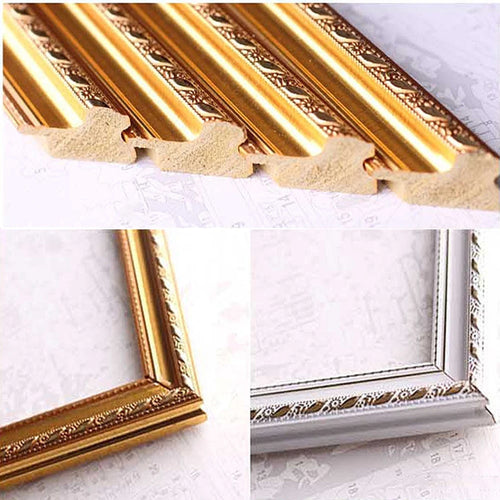 cadre en bois pour peinture à lhuile et mosaïque décorative - vue 5 sur 9