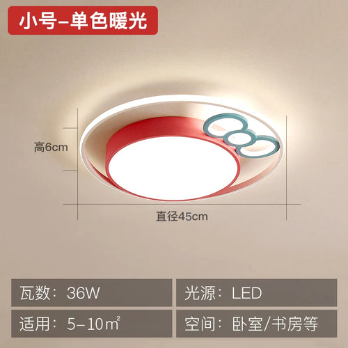 plafonnier led rond pour enfants protection des yeux éclairage doux - vue 11 sur 15