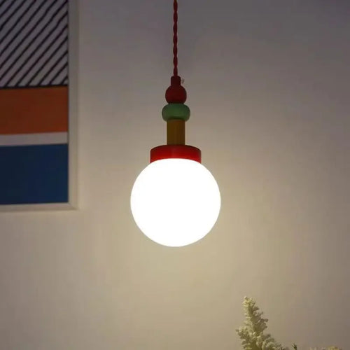 lustre macaron led pour chambre enfants garçons filles éclairage décoratif - vue 6 sur 10