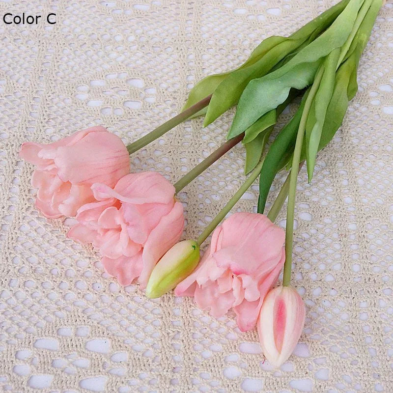 grandes tulipes baroques en silicone décoration de luxe pour événements - vue 3 sur 15