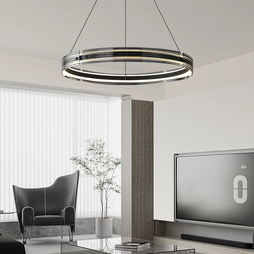 lustre créatif en verre pour un éclairage personnalisé moderne - vue 2 sur 8