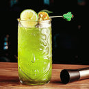 Mug tiki en verre transparent style bar cocktail