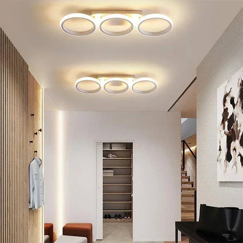 lustre moderne à leds pour décoration intérieure plafonniers - vue 3 sur 10