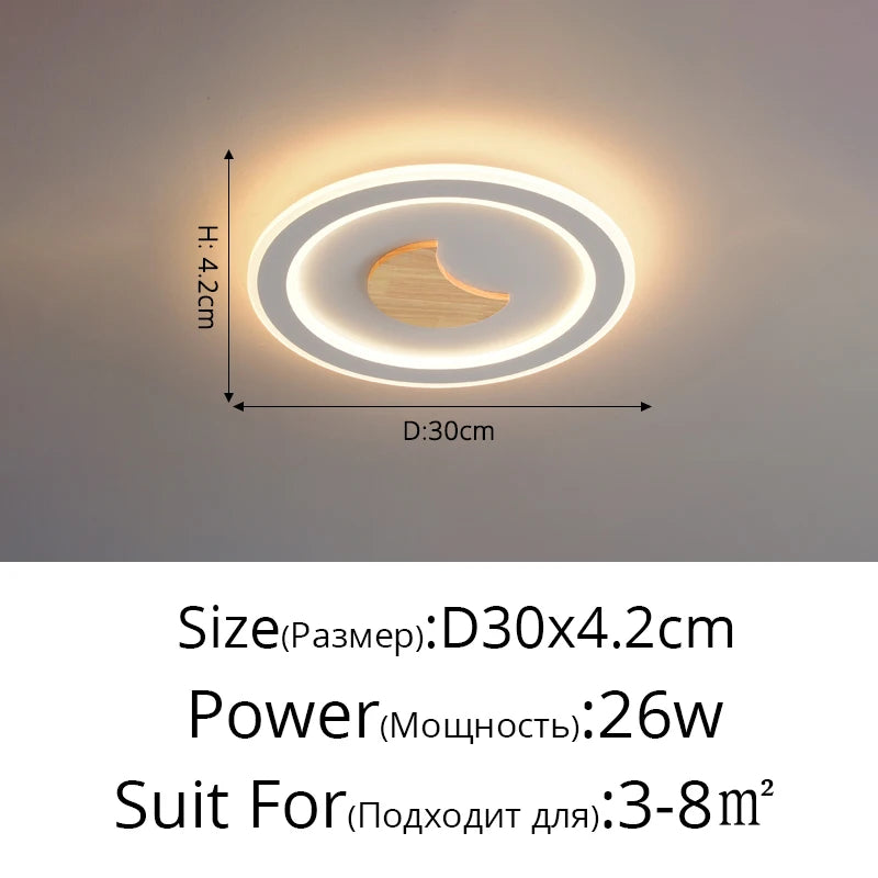 plafonnier led encastré minimaliste nordique moderne créatif loft
