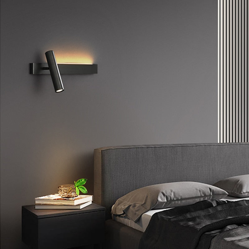 wall lamp minimalist LED mural with Spotlight Irvinne