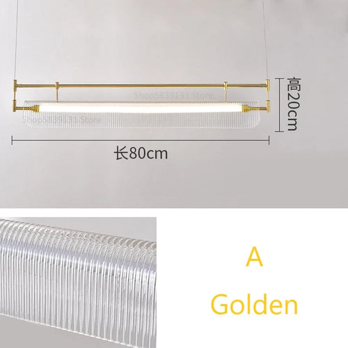suspension minimalistes italiennes en acrylique led modernes - vue 16 sur 18