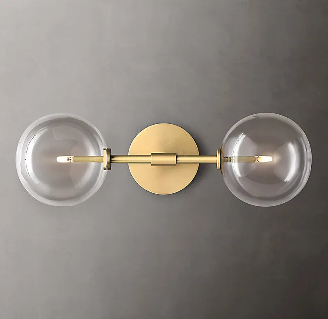 Applique murale boule de verre ronde post-moderne - vue 6 sur 12