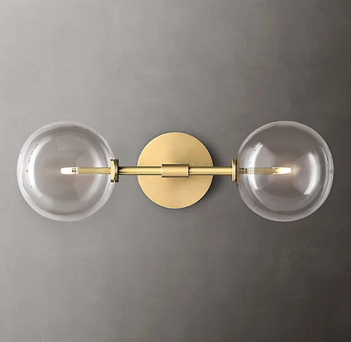 applique murale boule de verre post-moderne éclairage rétro nordique - vue 5 sur 12