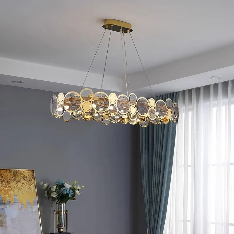 lustre moderne led de luxe pour éclairage intérieur - vue 6 sur 16