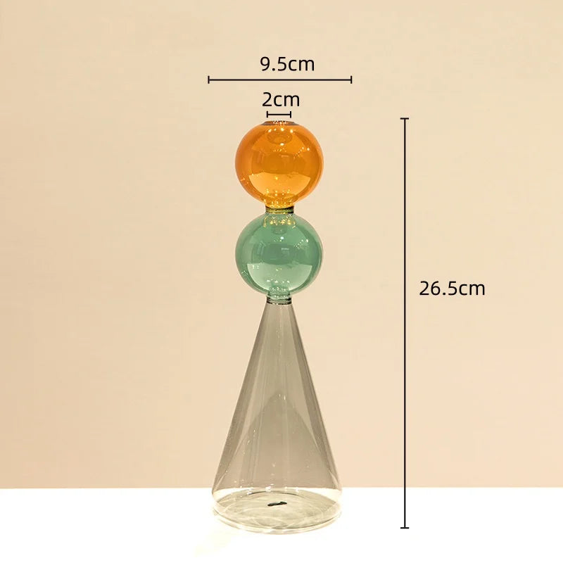 vase en verre teinté pour terrarium et décoration florale - vue 11 sur 18