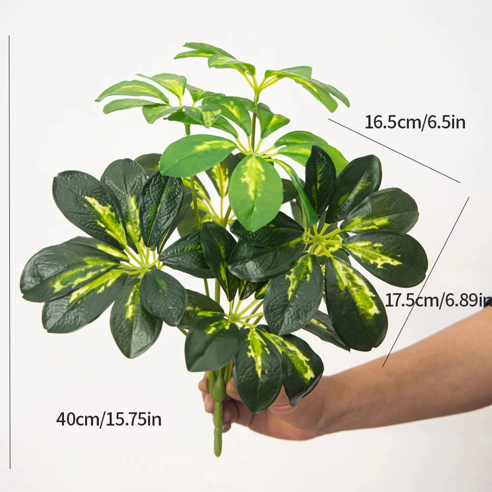plante artificielle tortue tropicale avec feuilles décoratives pour intérieur - vue 7 sur 8