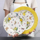 Assiette céramique style européen motif citron élégante