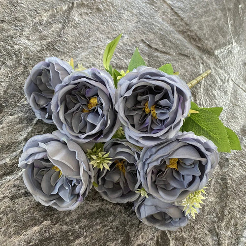 bouquet de roses en soie pour mariage et décoration intérieure - vue 10 sur 19