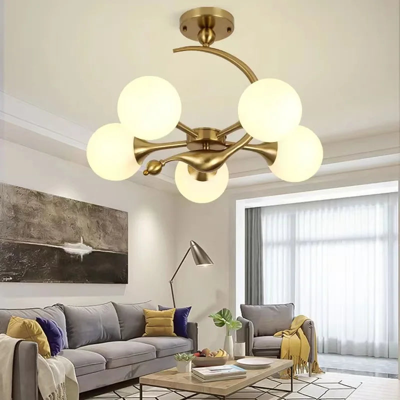 lustre nordique post-moderne simple style américain moderne - vue 5 sur 14