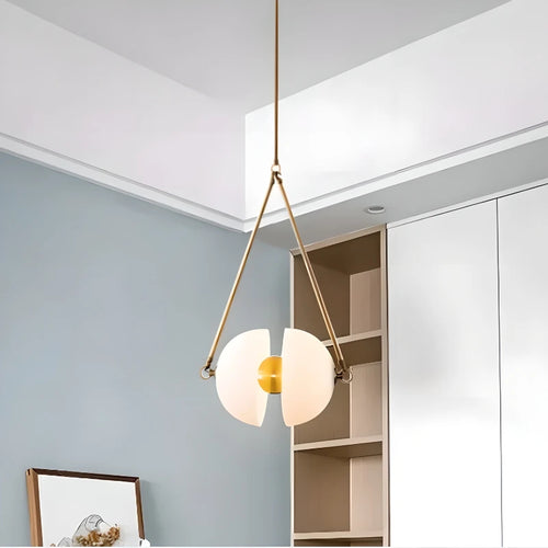 lustre en verre minimaliste pour décoration moderne et nordique