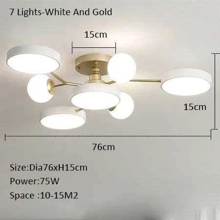 lustre led créatif pour éclairage intérieur moderne - vue 13 sur 18