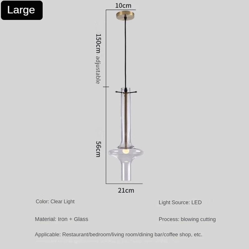luminaire en verre avec joint en bambou design artistique pour divers espaces - vue 12 sur 12