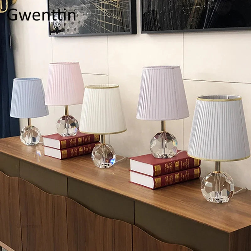 lampe à poser moderne en cristal pour décoration intérieure et éclairage - vue 3 sur 11