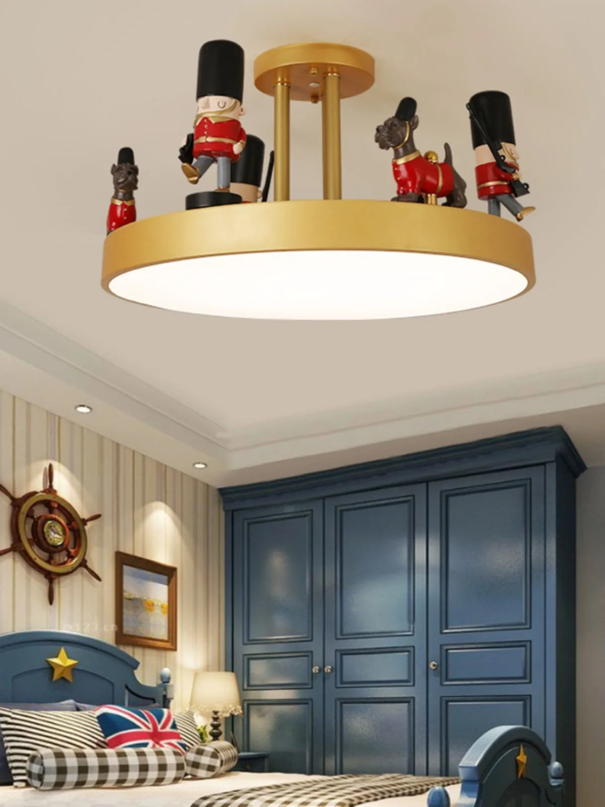 plafonnier créatif soldat américain britannique protection des yeux minimaliste - vue 3 sur 7