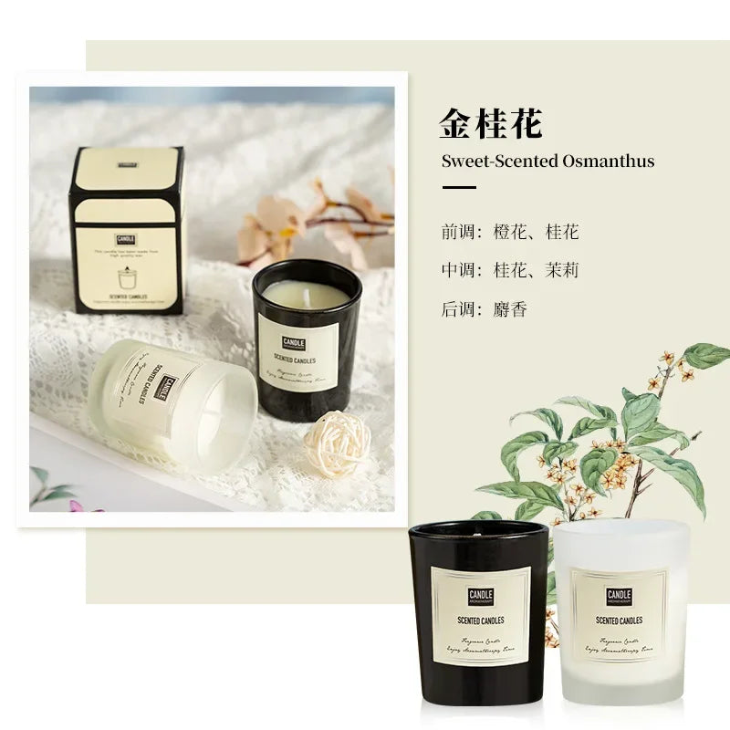 bougie aromathérapie parfumée plantes européennes pour air pur et décoratif - vue 14 sur 19