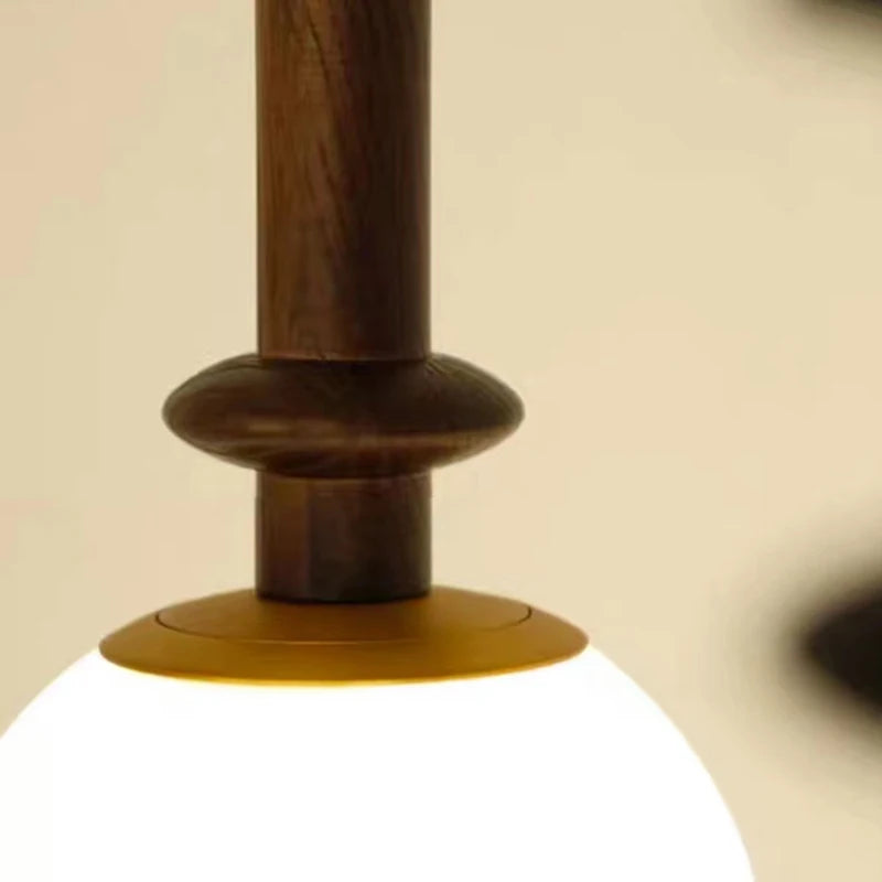 suspension nordique en verre blanc pour décoration intérieure - vue 5 sur 8