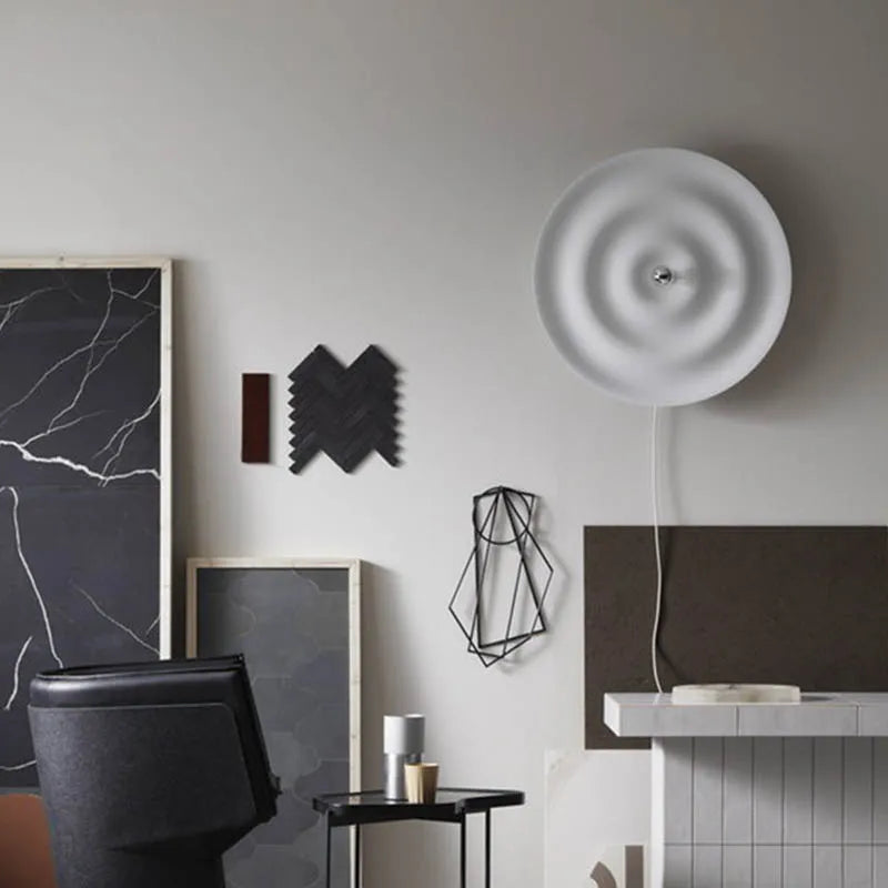 applique murale minimaliste moderne design ondulation d'eau éclairage décoratif