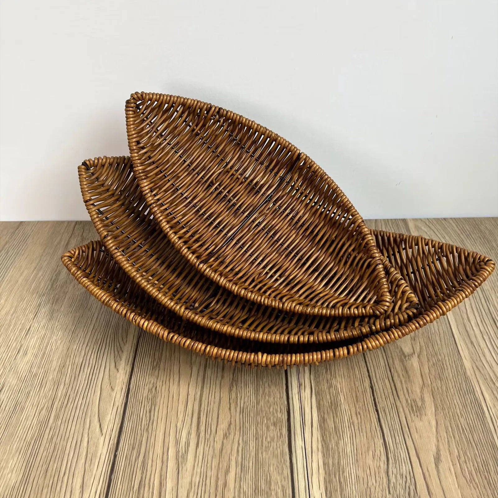 panier en rotin tissé pour fruits et rangement décoratif - vue 6 sur 12