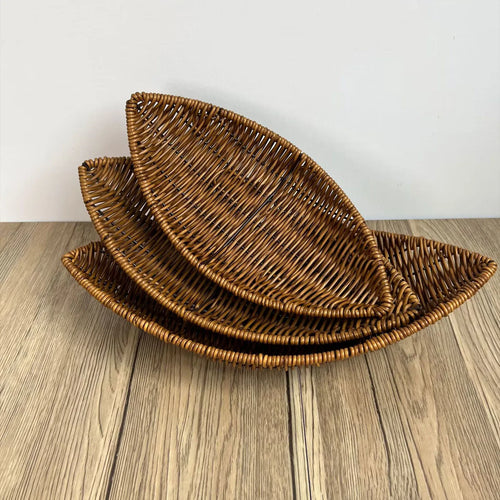 panier en rotin tissé pour fruits et rangement décoratif - vue 7 sur 12