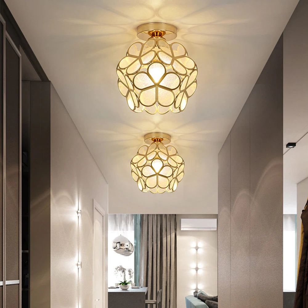 plafonnier moderne en cristal led pour décoration luminaire - vue 6 sur 7