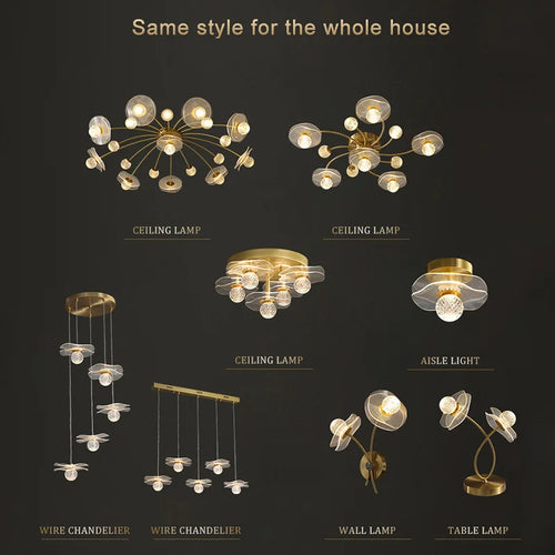 Modern Led personalized decoration lotus leaf garden wall lamp, bedside bedroom, living room, staircase, corridor, kitchen backg - vue 6 sur 23