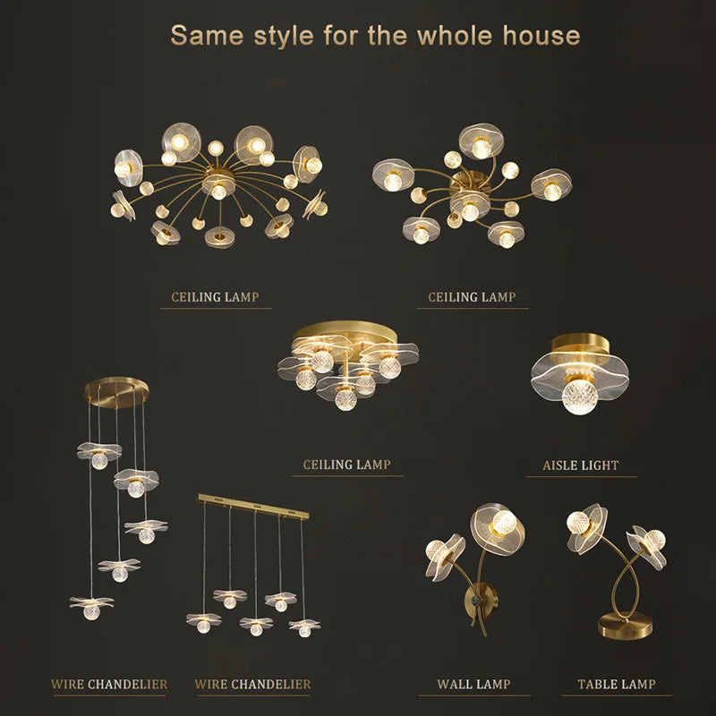 Modern Led personalized decoration lotus leaf garden wall lamp, bedside bedroom, living room, staircase, corridor, kitchen backg - vue 5 sur 23