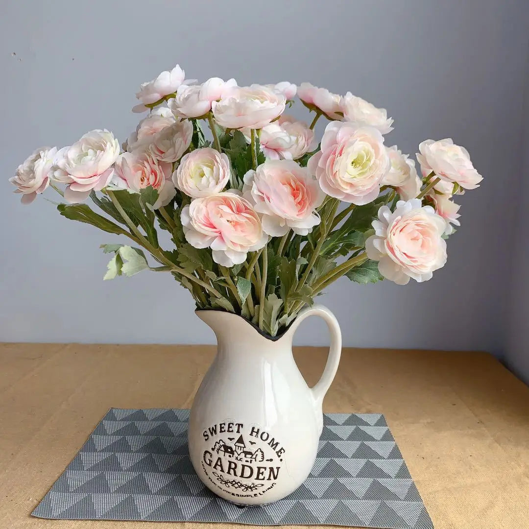 bouquet de fleurs artificielles en soie pour décoration et accessoires photo - vue 3 sur 12