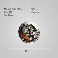 suspension LED style industriel rétro forme planète