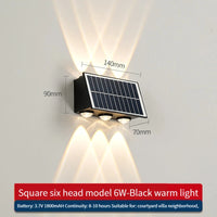 applique murale solaire led moderne étanche pour extérieur jardin cour rue