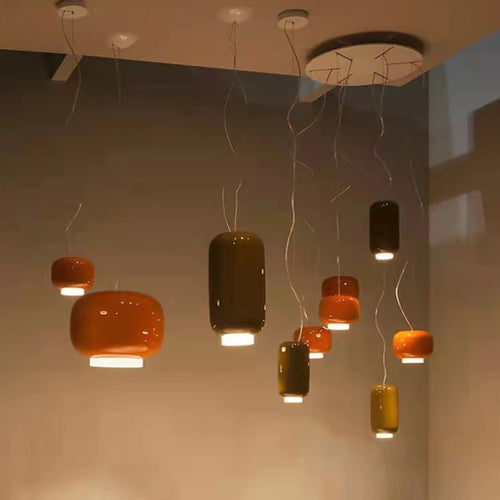 suspension en verre moderne avec cordon réglable pour divers espaces - vue 3 sur 10