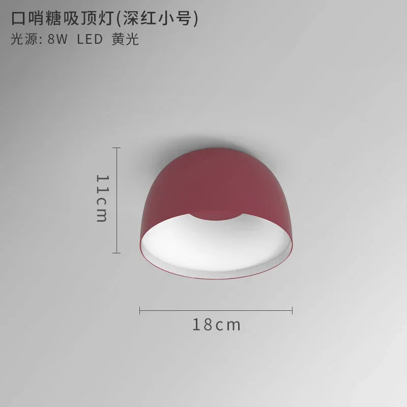 plafonnier nordique led pour éclairage intérieur moderne - vue 8 sur 15