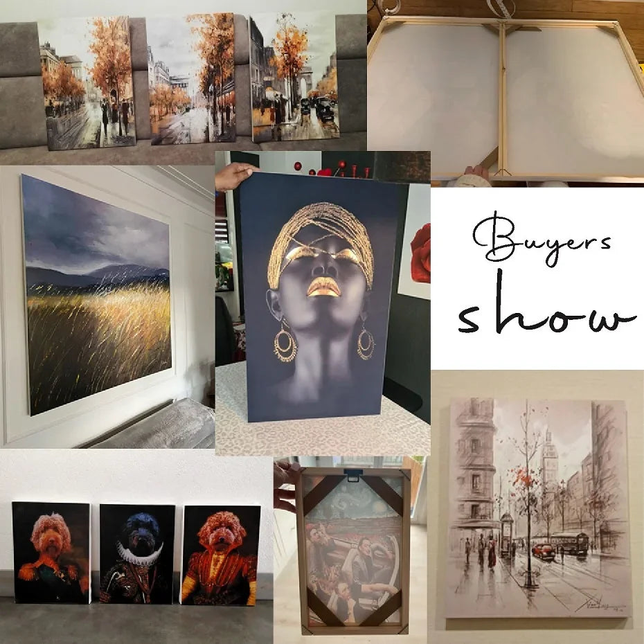 cadre mural en bois pour toiles et peintures décoratives - vue 10 sur 30