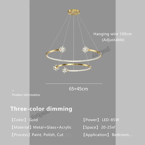 suspension en verre de luxe pour intérieur élégant