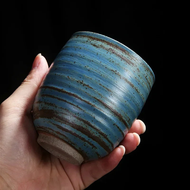 Tasse japonaise en céramique artisanale style rétro unique