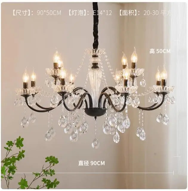 lustre moderne en cristal pour décoration intérieure élégante - vue 11 sur 11