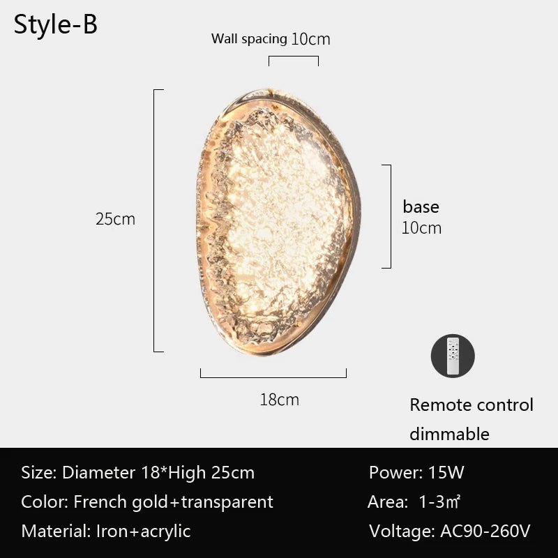 Applique murale italienne de luxe minimaliste moderne - vue 8 sur 9