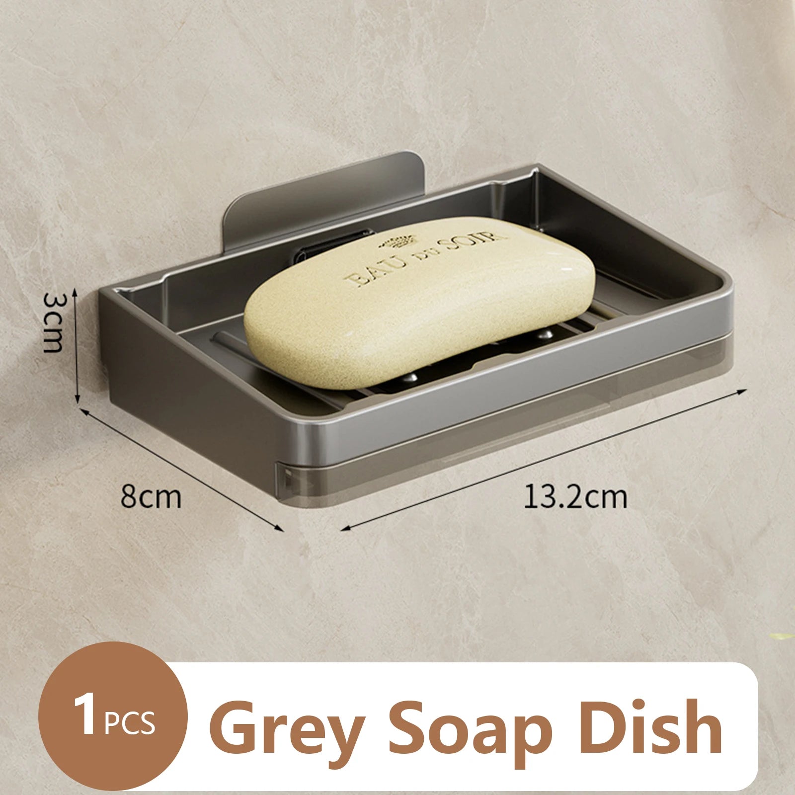 support mural pour porte-savon et accessoires de salle de bain - vue 13 sur 14
