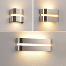 applique murale led moderne en acier inoxydable étanche pour extérieur