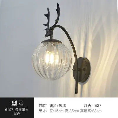 applique murale moderne en fer et verre pour décoration intérieure - vue 11 sur 16