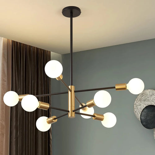 lustre moderne spoutnik pour un décor contemporain élégant - vue 4 sur 11