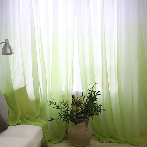 Voilage tulle dégradé moderne léger pour salon chambre