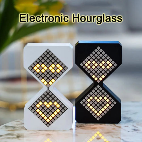 sablier électronique à led style cybernétique pour décoration et cadeaux - vue 2 sur 8