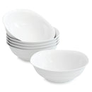 ensemble 6 bols porcelaine elisa 17 cm uni